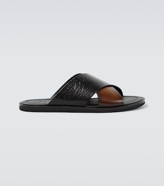 Sifnos Scritto leather slides | Berluti