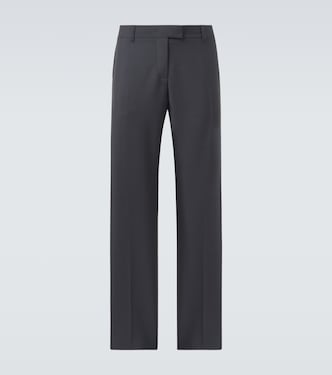 Mohair and wool straight pants | Miu Miu