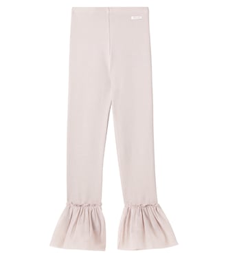 Lilianne ruffled cotton-blend leggings | Donsje