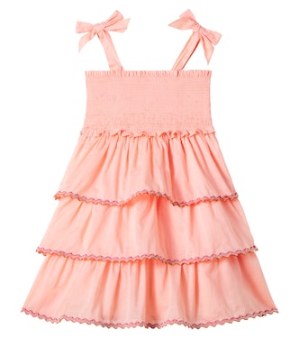 Rhiannon tiered smocked cotton dress | Zimmermann Kids