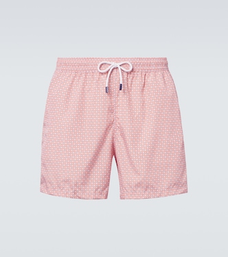 Madeira printed swim trunks  | Fedeli