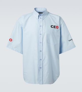 Oversized cotton poplin shirt | Balenciaga