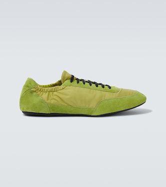 Elastic Collapse Re-Nylon and suede sneakers | Prada