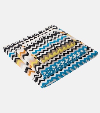 Best set of 5 zigzag cotton terry towels  | Missoni