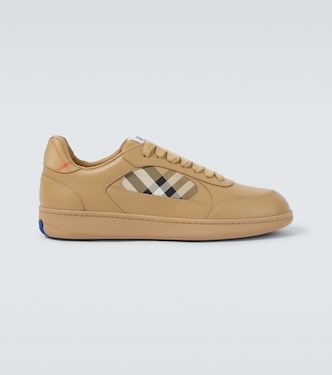 Burberry Check leather sneakers | Burberry