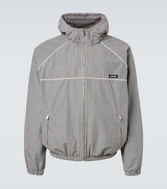 Checked technical jacket | Miu Miu