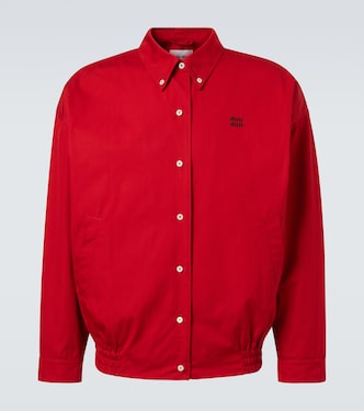 Cotton poplin blouson | Miu Miu