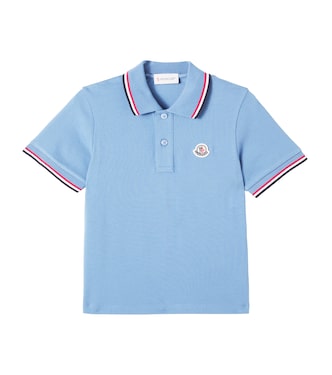 Logo cotton polo shirt | Moncler Enfant