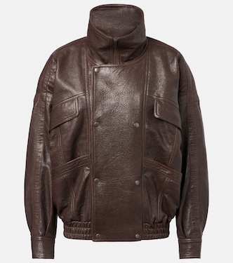 Leather bomber jacket | Saint Laurent