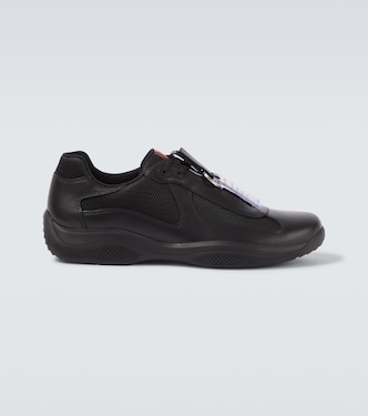 America's Cup leather-trimmed sneakers | Prada
